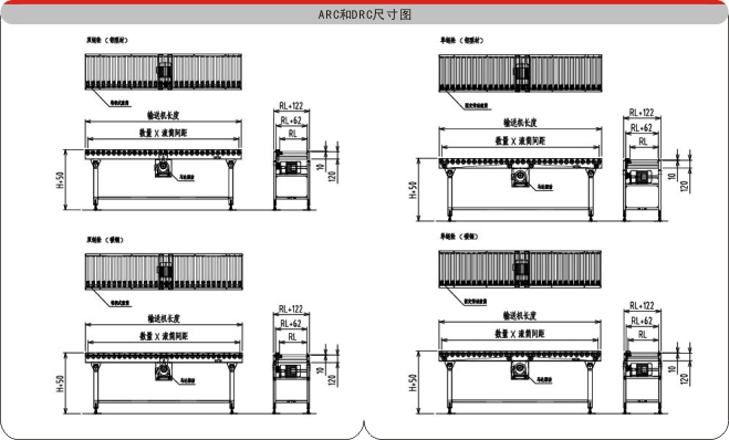 雙排滾筒輸送機(jī)示意圖 雙排滾筒輸送機(jī)示意圖
